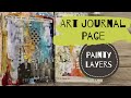 Art Journaling with Painty Layers and a Yearbook Picture by Andrea Ockey Parr