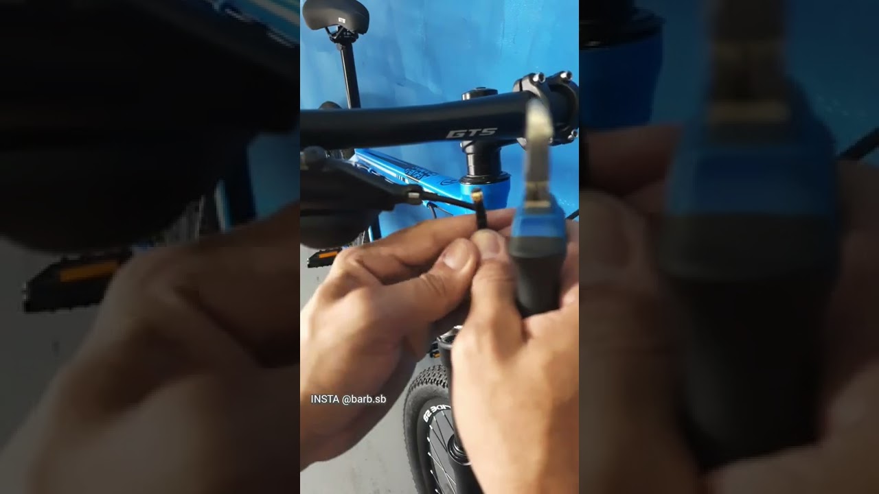 CORTANDO O CABO DO FREIO HIDRÁULICO