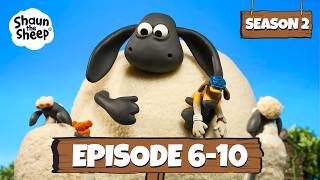 Shaun the Sheep Season 2 Episode 6-10 | Back to School 🔔🚌