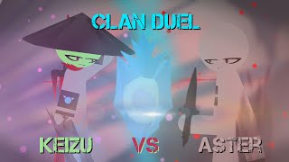 Aster Vs Keizu (Oc Battle/Clan Duel) | Stick Nodes