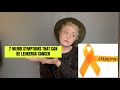7 Weird Symptoms That Can Be Leukemia Cancer