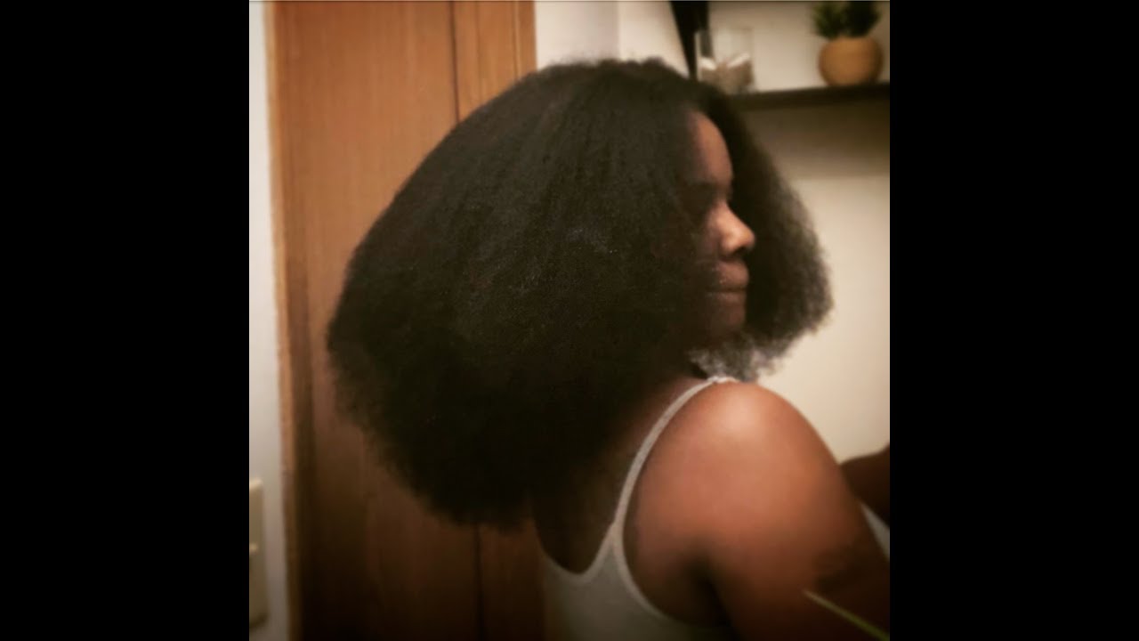 Blow Out On Natural Hair (Tension Method) - YouTube