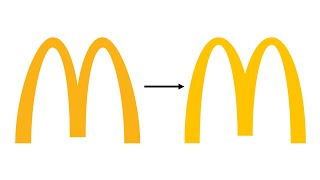 McDonald's old to current arches logo transition