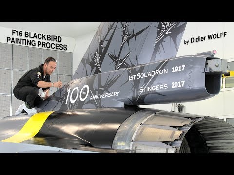 Sébastien OGNIER Photographe - "F16 BLACKBIRD PAINTING PROCESS"