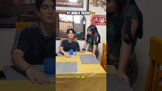 Yo nunca pierdo 😎 #hermanos #juego #apuesta #humor