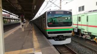E231系1000番台宮ヤマU540編成(機器更新車) JR湘南新宿ライン快速逗子行き 蓮田駅発車