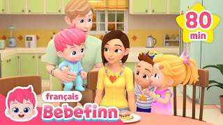 Je t'aime❤️ Bonne Fête Maman | +Comptines | Jour de mère | Bebefinn français👶Chansons pour Enfants