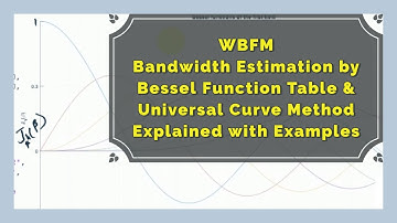 WBFM | Bandwidth Estimation using Bessel Function Table & Universal Curve | FM 3.6