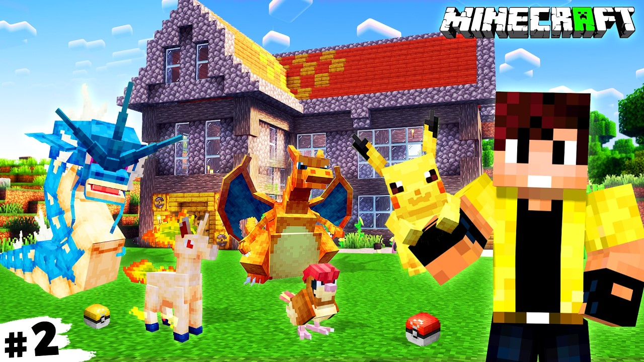 I BUILD A HOUSE FOR MY POKEMONS! 🤩 | Minecraft Cobblemon #2 | Techno Gamerz