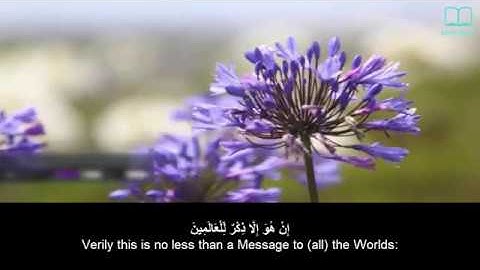 سورة التكوير - ياسر الدوسري - مترجم | Surah At Takwir - Yasser Aldosari - English subtitles