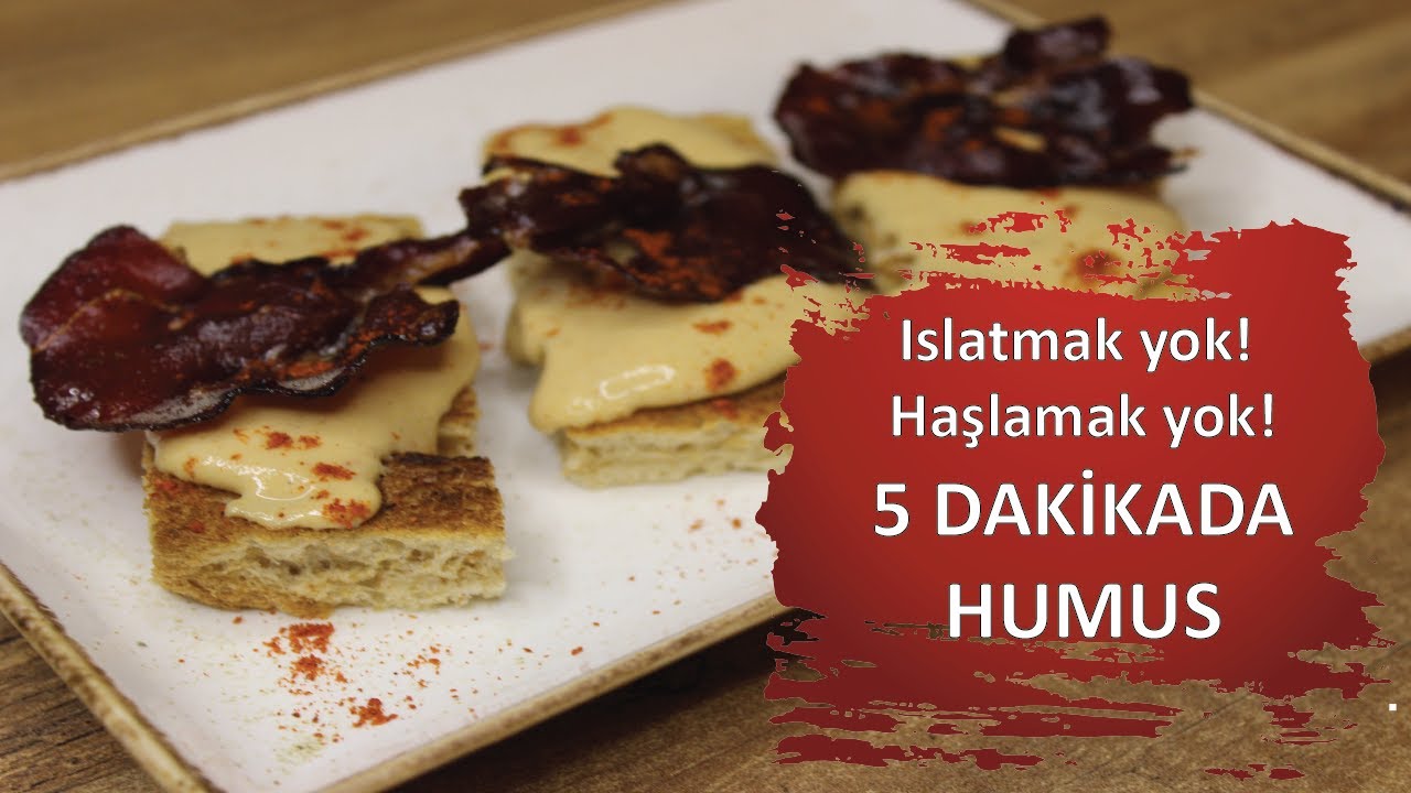 Kolay Tarifler | Nohut ıslatmak yok, haşlamak yok! Sadece 5 dakikada Kolay Humus Tarifi