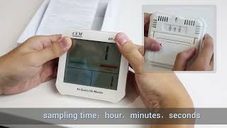 How to Use a Air Quality Monitor Indoor CO2 Monitor-DT-326 screenshot 4