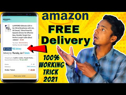 Amazon FREE Delivery Trick 2021 in HINDI – Amazon FREE Shipping Trick 2021 – FREE COD – TechnoDict