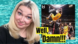 New Zealand Girl Reacts to NBA's BEST DUNKS!!