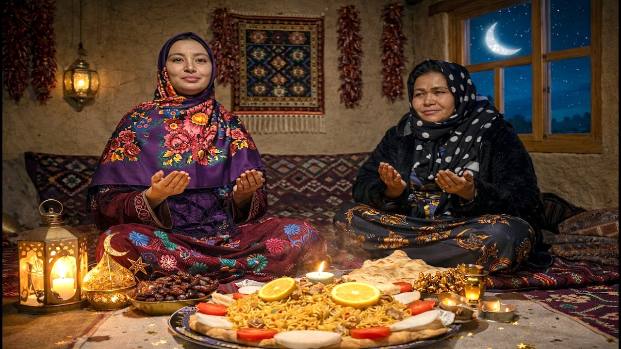 Rural Life in Ramadan ✨ | The Warmth of Prayer in the Heart of Winter’s Cold