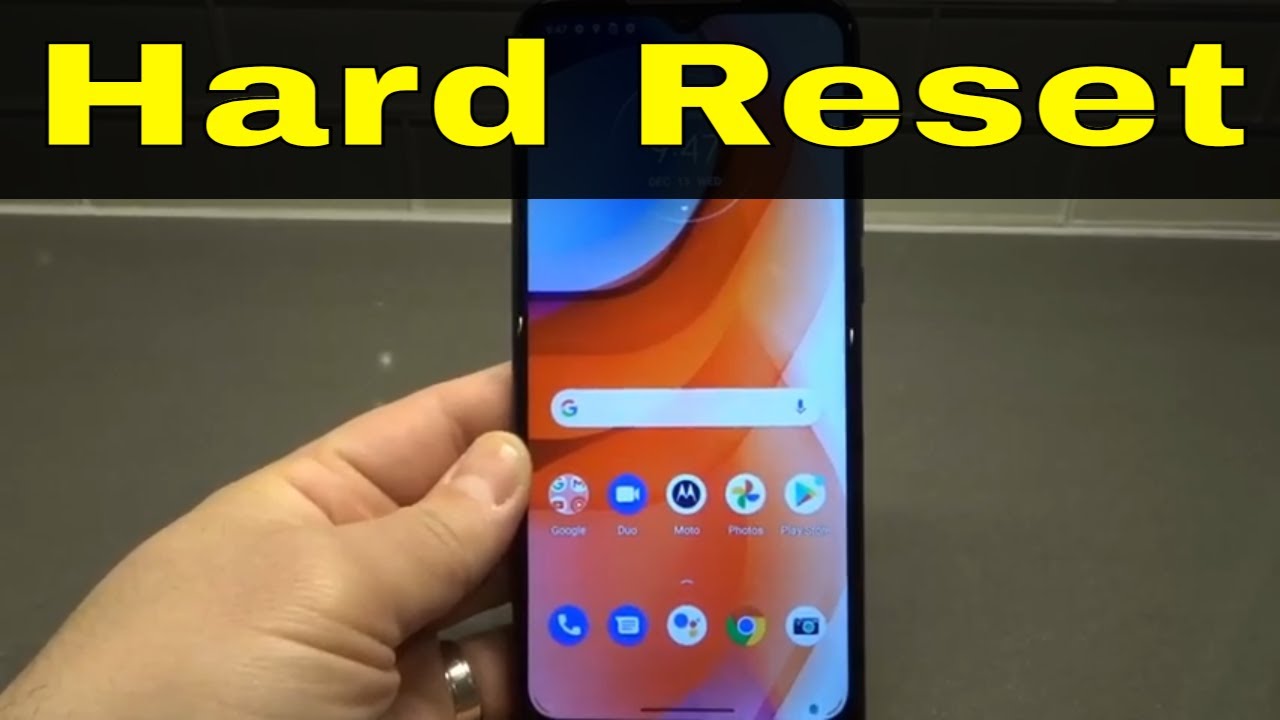 How To Hard Reset A Moto G Play-Easy Tutorial 