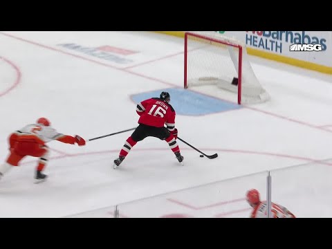 Connor Brown scores a goal against the Anaheim Ducks