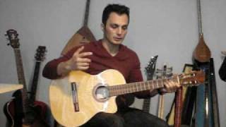 Guitar Lesson part 8(2/4 Rock)Arash Ariaآموزش گیتار قسمت هشتم گل بی گلدون