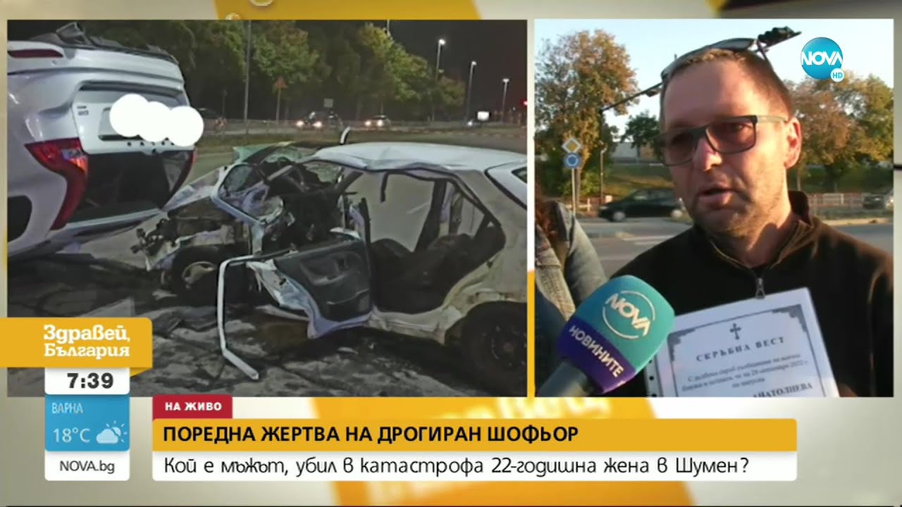 Говорят родителите на жената, загинала при катастрофа с дрогиран в Шумен - Здравей, България