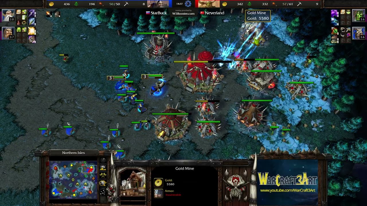 Starbuck(HU) vs Ice orc(ORC) - Warcraft 3: Classic - RN8825