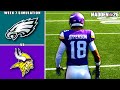 Eagles vs Vikings Week 7 Simulation (Madden 26)