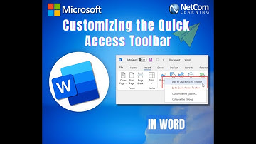 Customize the Quick Access Toolbar in Word: Add Your Favorite Commands Fast