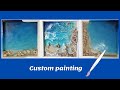 DIY: 3D Beach Canvas Wall Decor Idea/ Custom painting