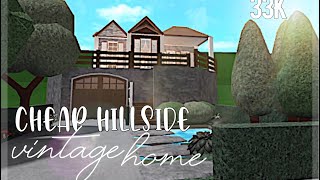 Bloxburg|| ✧Cheap Hillside Vintage House ✧