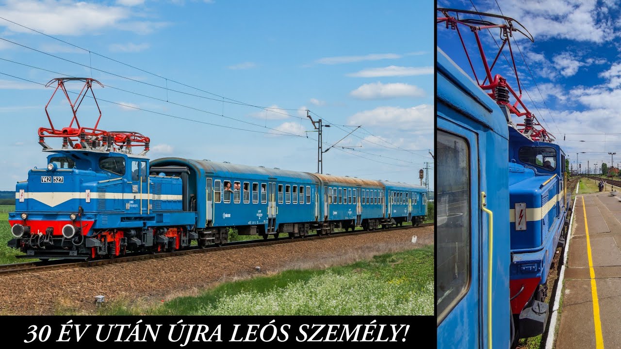 Az EGYETLEN 60 éves V42-vel SZEMÉLYVONATON!
