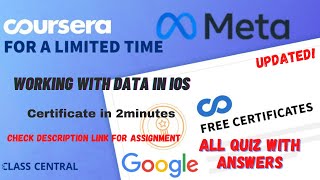 Working with Data in iOS(week1-4) All Quiz Answers.#coursera #mr #quiz #quiztime #courses #mr#course