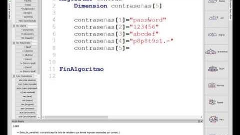 Escribir contraseñas en pantalla Bucle Array PSEINT TIC 2 Bachillerato IES Monterroso