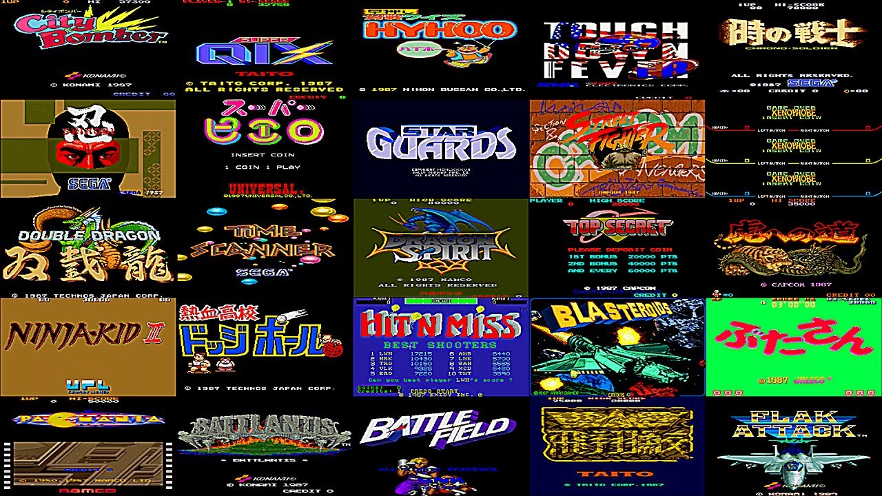 AC】 Vol.18 アーケードゲーム 1987年度 PART③ Capcom Taito Konami