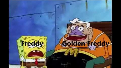 FNAF portrayed by Spongebob