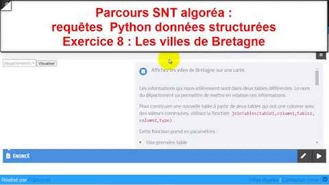 Parcours SNT algoréa : Requêtes Python données structurées exercice 8