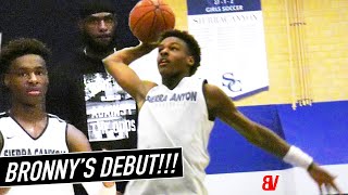 Bronny James First Game At Sierra Canyon W Lebron Watching Zaiare Williams Giving Buckets