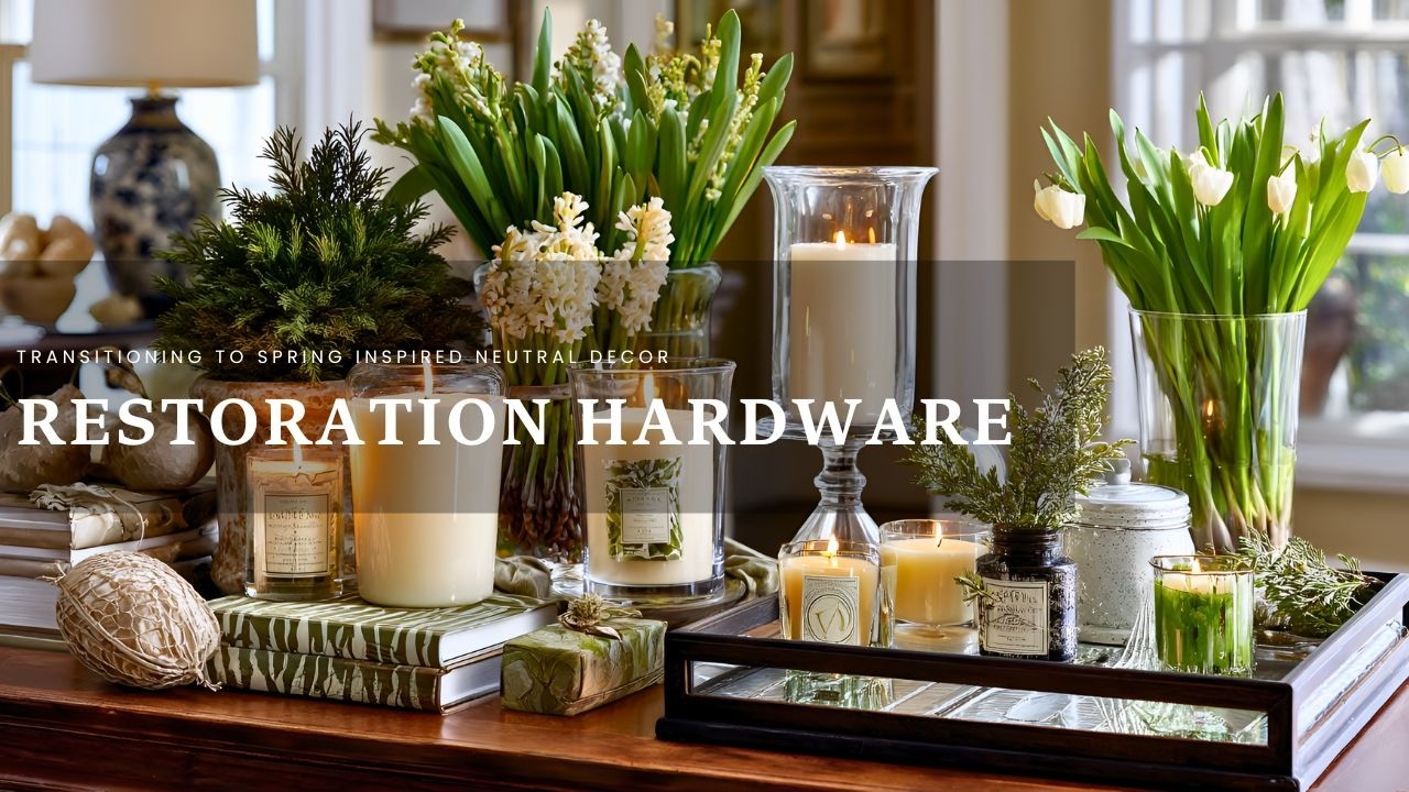 Переход к весне: нейтральный декор в стиле Restoration Hardware