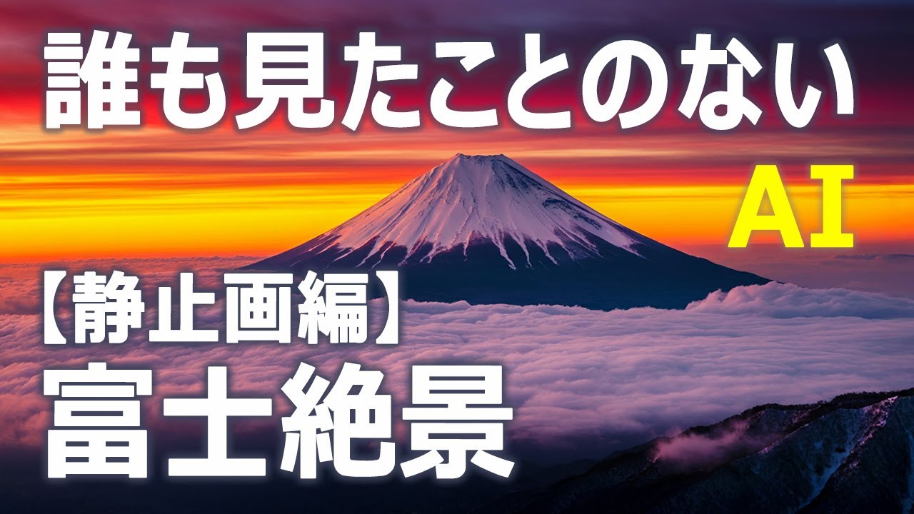 生成AI｜仮想 富士二十八景【静止画編】｜Generative AI｜Virtual 28 Views of Mount Fuji