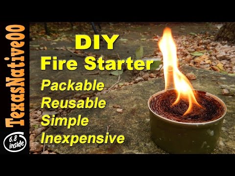 Fire Starter Made with Household Waste - Keeps Forever
