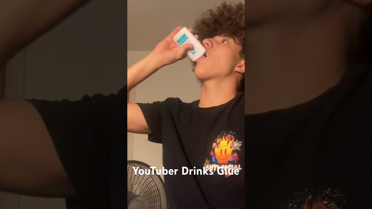 YouTuber drinks glue banger YouTube