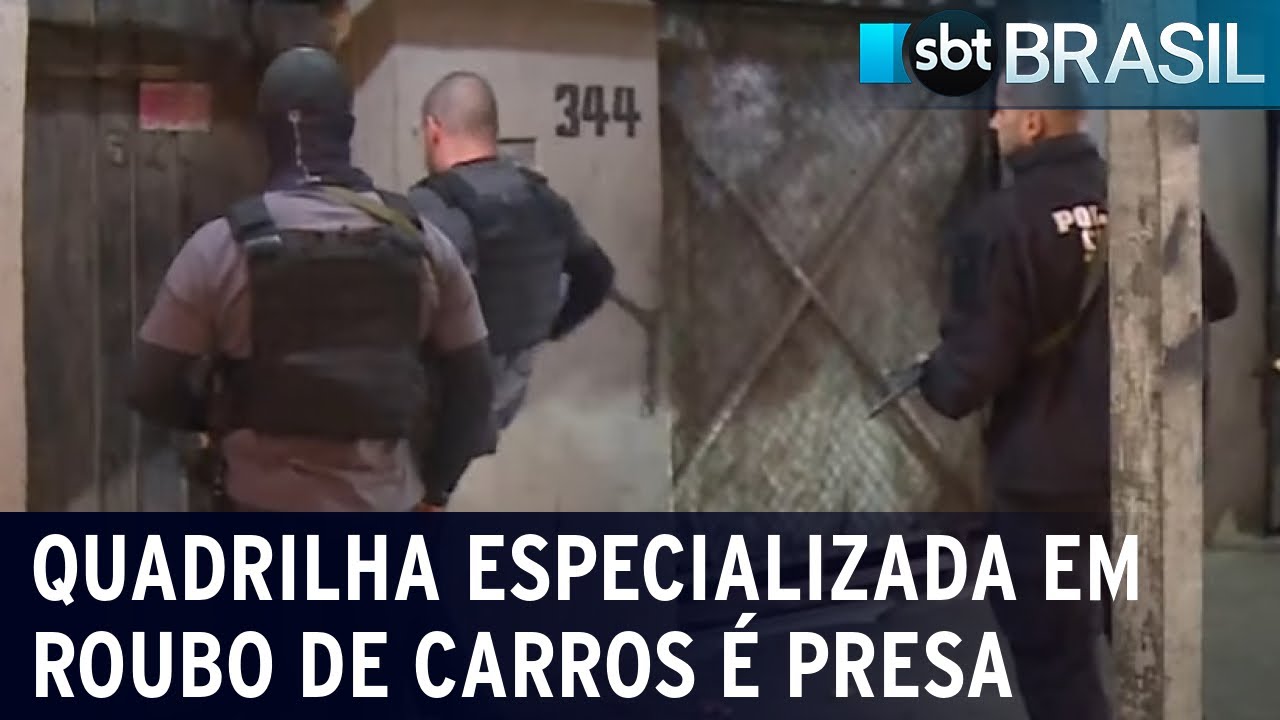 Quadrilha especializada em roubo de carros é presa em operação policial | SBT Brasil (27/05/22)