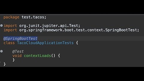 Spring Framework : Testing the application (@SpringBootTest)
