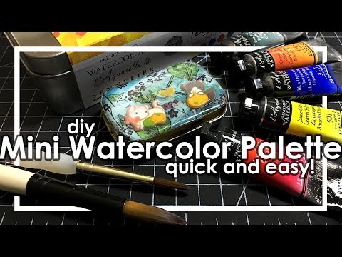 Easy, simple, quick DIY travel palette! (Reuploaded!)