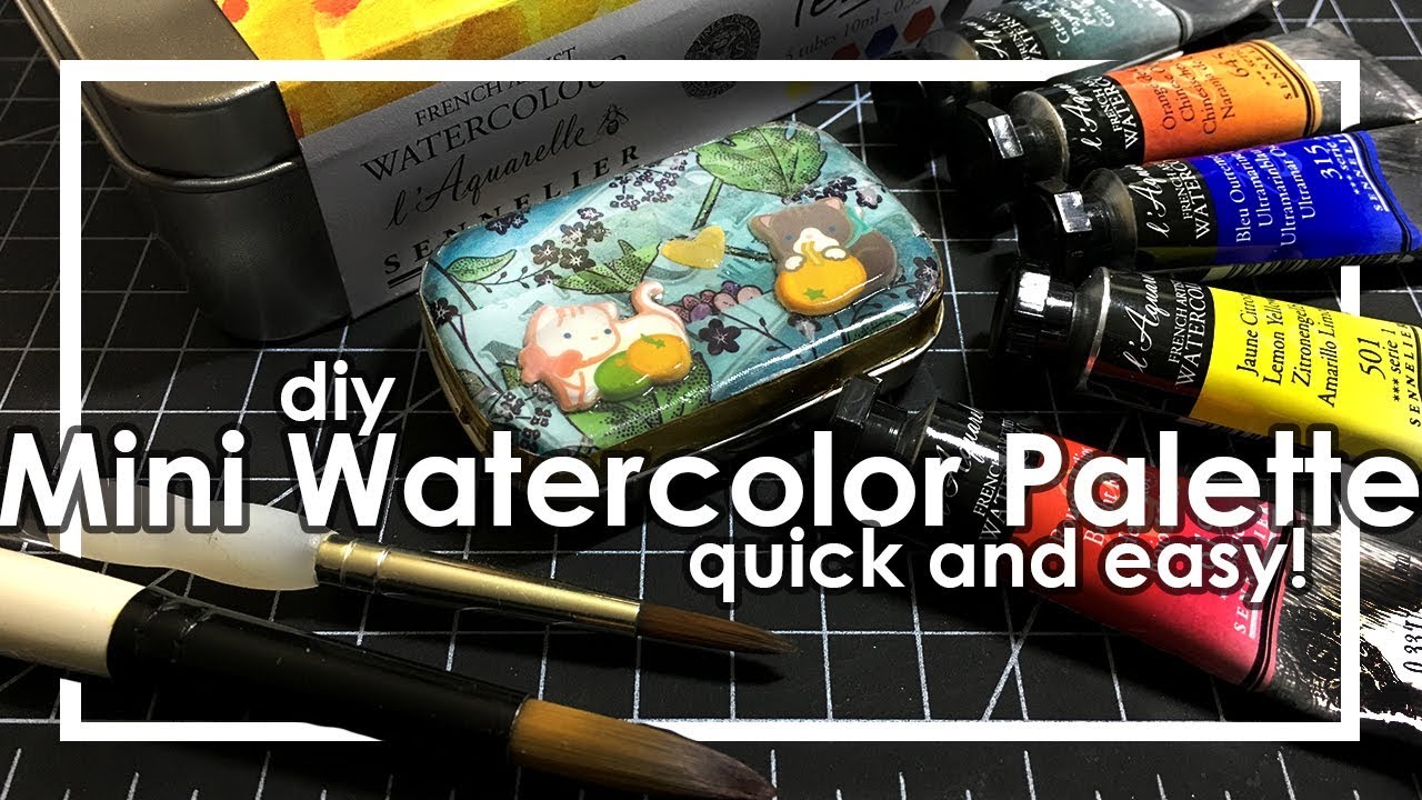 Tiny Watercolor Palette Wooden Portable Watercolor Palette - Temu