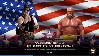 WWE 2K24 Wrestlemania 7 Hogan vs Slaughter