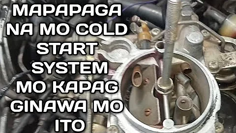 TOYOTA 2E PINAGANA KO COLD START SYSTEM AT FAST IDLE SYSTEM NA WALANG BIMETAL VACUUM SWITCHING VALVE