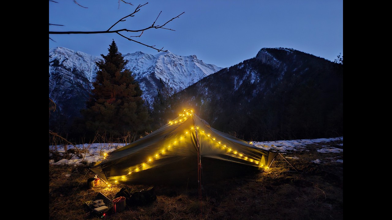 Χειμερινό Κάμπινγκ στα 1500μ Μόνος -  Έφυγα Νύχτα