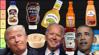 Presidents Rank Dipping Sauces