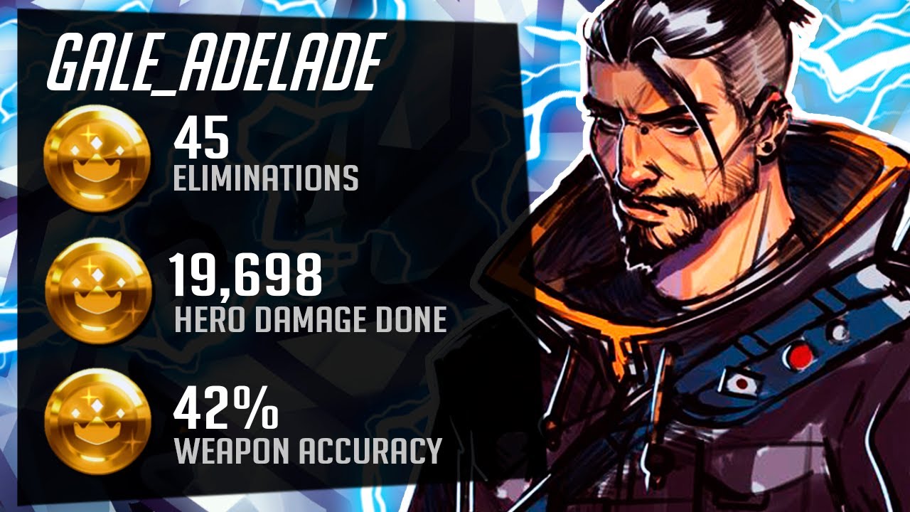 Gale DPS Main Soldier 76 and Hanzo! 45 elims! [ Overwatch Season 30 Top 500 ]