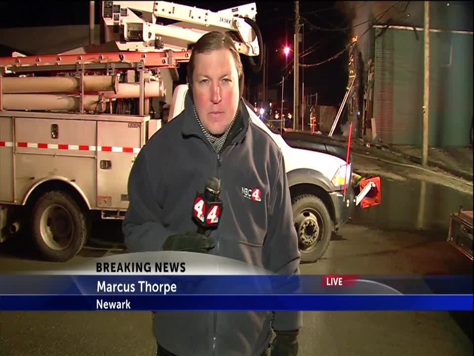 Residents jump to safety after Newark home catches fire