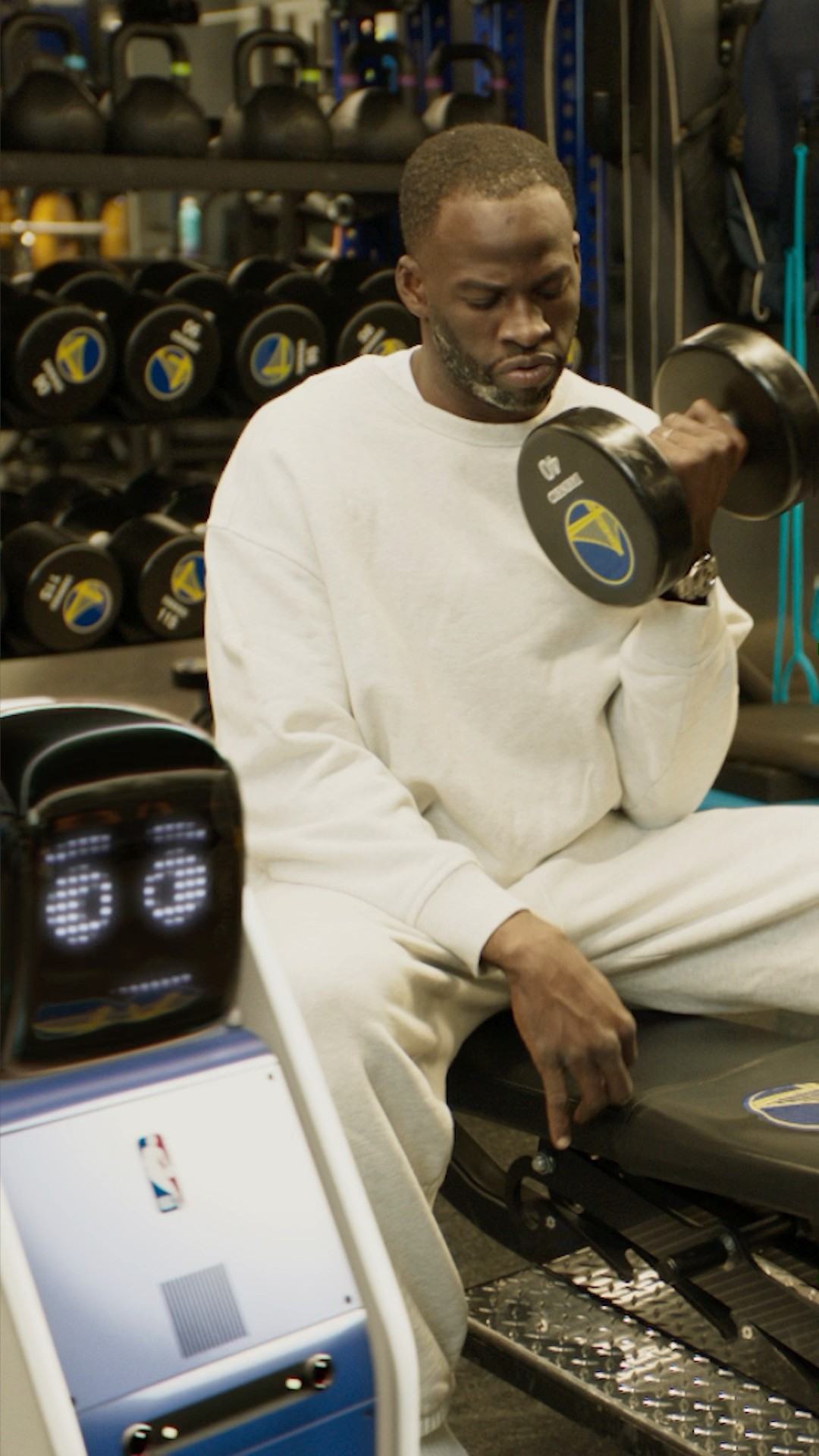 How does Draymond get ready to defend at a high level? With K.I.T. (Kinematic Interface Tool)!